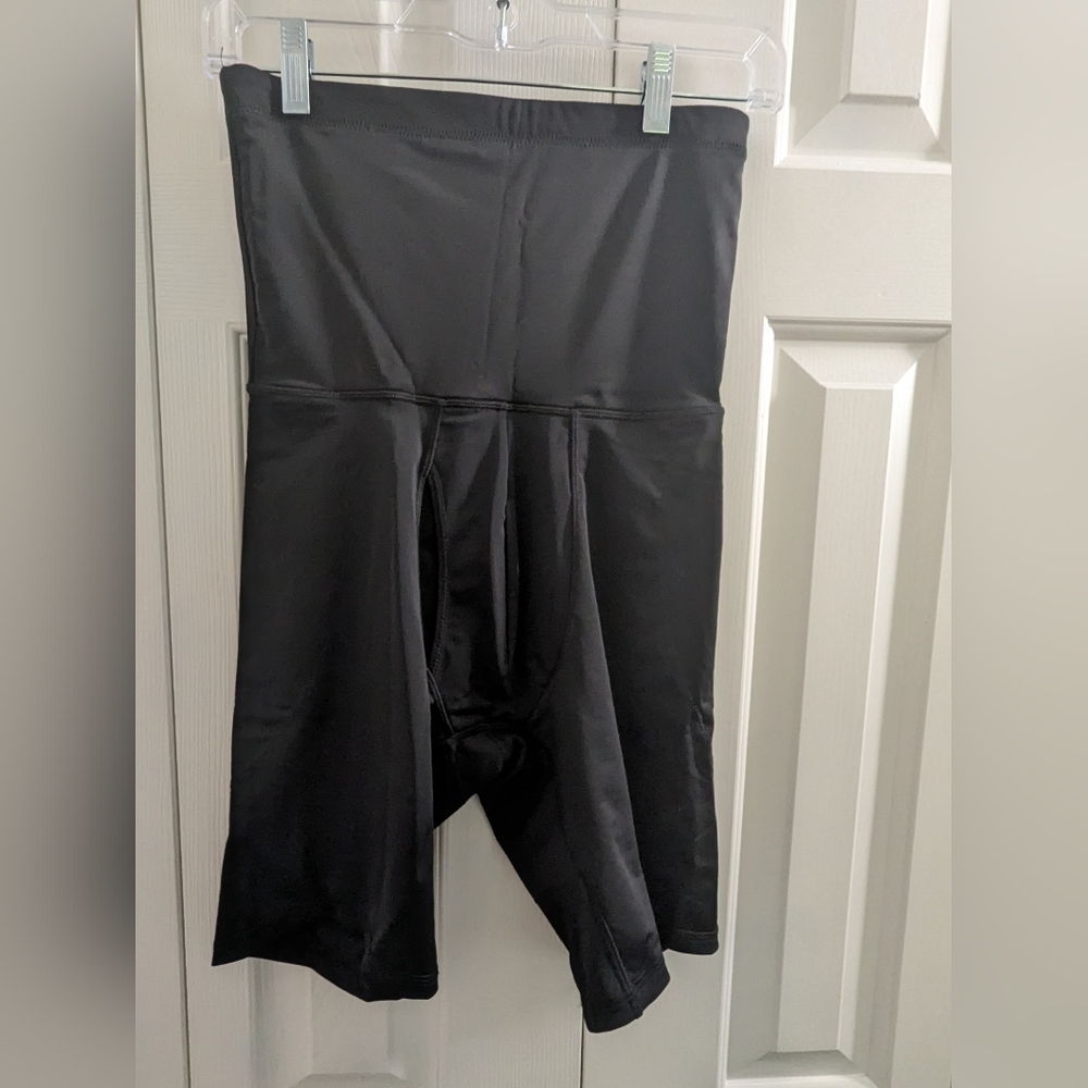 Men High Waisted Boxer Shorts Without  Pad Black SZ L NEW.